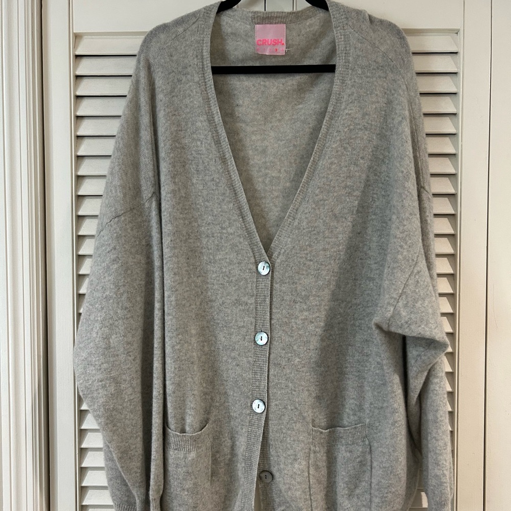 CRUSH 100% CASHMERE CARDIGAN